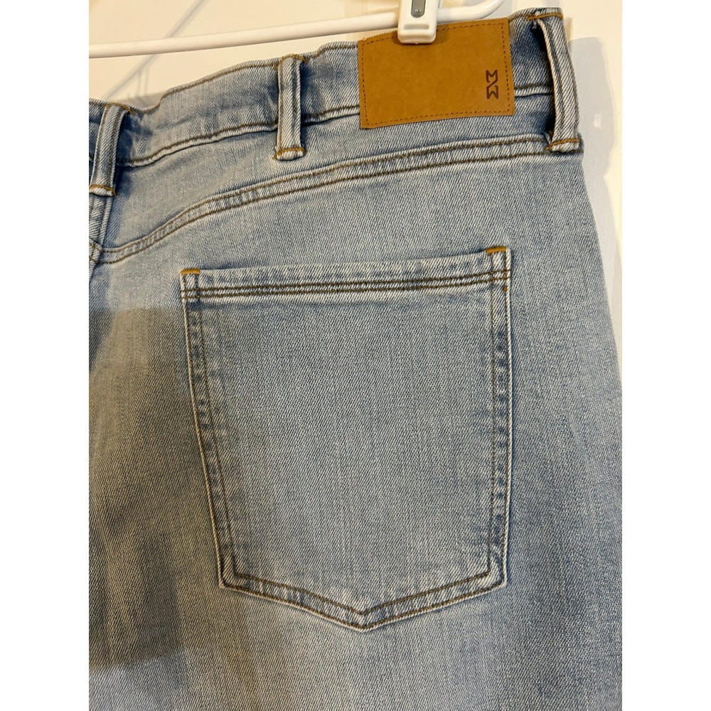 NEW Mutual Weave The Slim Light Wash Denim Jeans Mens Size 42 x 30 Five Pocket - Picture 5 of 6